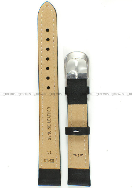 Pasek skórzany do zegarka Bisset - BS-158 - 14 mm - XL